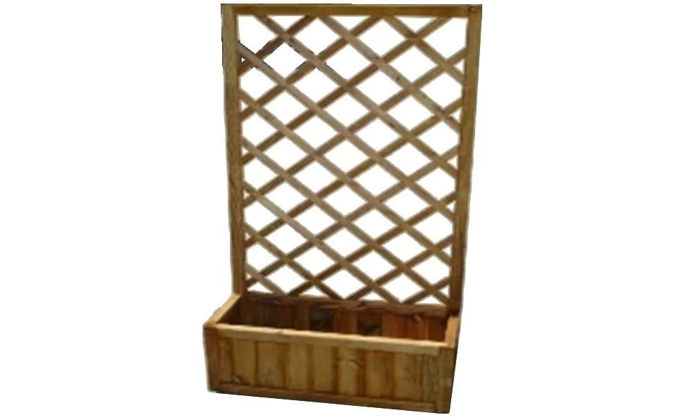 Bloembak Met Rechttrellis 140 X 90 X 30 Cm (HxBxD). 3 Bloembak Met Rechttrellis 140 X 90 X 30 Cm (HxBxD). - Afbeelding 3