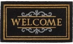 HAMAT Deurmat, Ruco Classic, Zwart, L 40 Cm, B 70 Cm