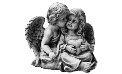 Engelen, Kussend, Beton, L 25 Cm, B 35 Cm, H 32 Cm -Tuin & Buiten engelen kussend beton l 25 cm b 35 cm h 32 cm 1625658402 l