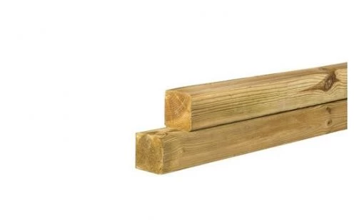 Grenen Geschaafde Paal 6,8 X 6,8 X 400 Cm, Zonder Diamantkop, Groen Geïmpregneerd. 2 Grenen Geschaafde Paal 6,8 X 6,8 X 400 Cm, Zonder Diamantkop, Groen Geïmpregneerd. - Afbeelding 2