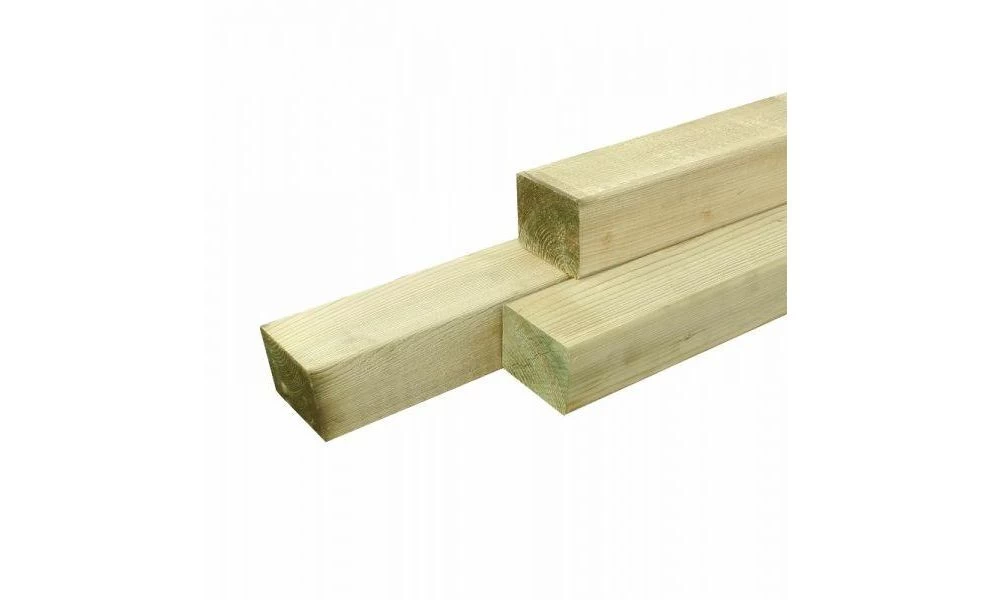 Grenen Geschaafde Paal 8,8 X 8,8 X 240 Cm, Zonder Diamantkop, Groen Geïmpregneerd. 2 Grenen Geschaafde Paal 8,8 X 8,8 X 240 Cm, Zonder Diamantkop, Groen Geïmpregneerd. - Afbeelding 2