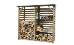 Haardhoutberging Twin 176 X 190 X 60 Cm (HxBxD).