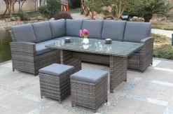 Loungehoekset Artico Bruin, 196 X 250 Cm