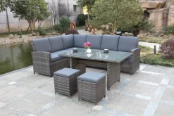 Loungehoekset Artico Bruin, 196 X 250 Cm -Tuin & Buiten loungehoekset artico bruin 196 x 250 cm 2048x1365 646c6de9ab0de l