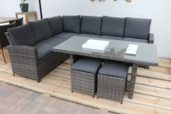 Loungehoekset Artico Bruin, 196 X 250 Cm -Tuin & Buiten loungehoekset artico bruin 196 x 250 cm 700x467 646c6de9ad10f l