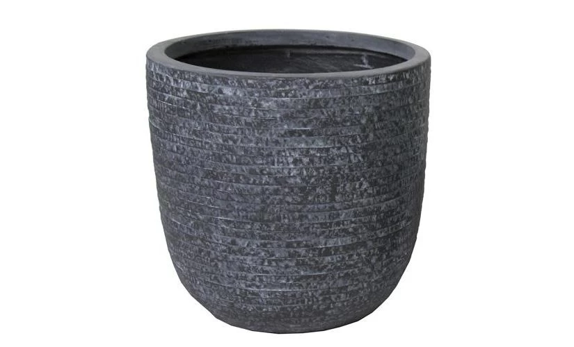 Utah Egg Pot Graphite D 55 Cm, H 51 Cm 1 Utah Egg Pot Graphite D 55 Cm, H 51 Cm
