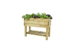 Minigarden Robuust Grenen 80 X 100 X 50 Cm (HxBxD), Groen Geïmpregneerd.