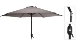 Parasol Dia 270cm Taupe