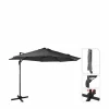 Parasol Roma Rond 300 Cm Donker Grijs