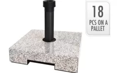 Parasolvoet 40kg Wit Marmer