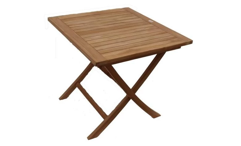 Teak Tafel Opklapbaar 80x80 Cm 2 Teak Tafel Opklapbaar 80x80 Cm - Afbeelding 2