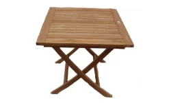 Teak Tafel Opklapbaar 80x80 Cm