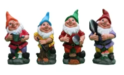 Tuinkabouter, Polystone, L 20 Cm, B 17 Cm, H 40 Cm, Meerdere Variaties