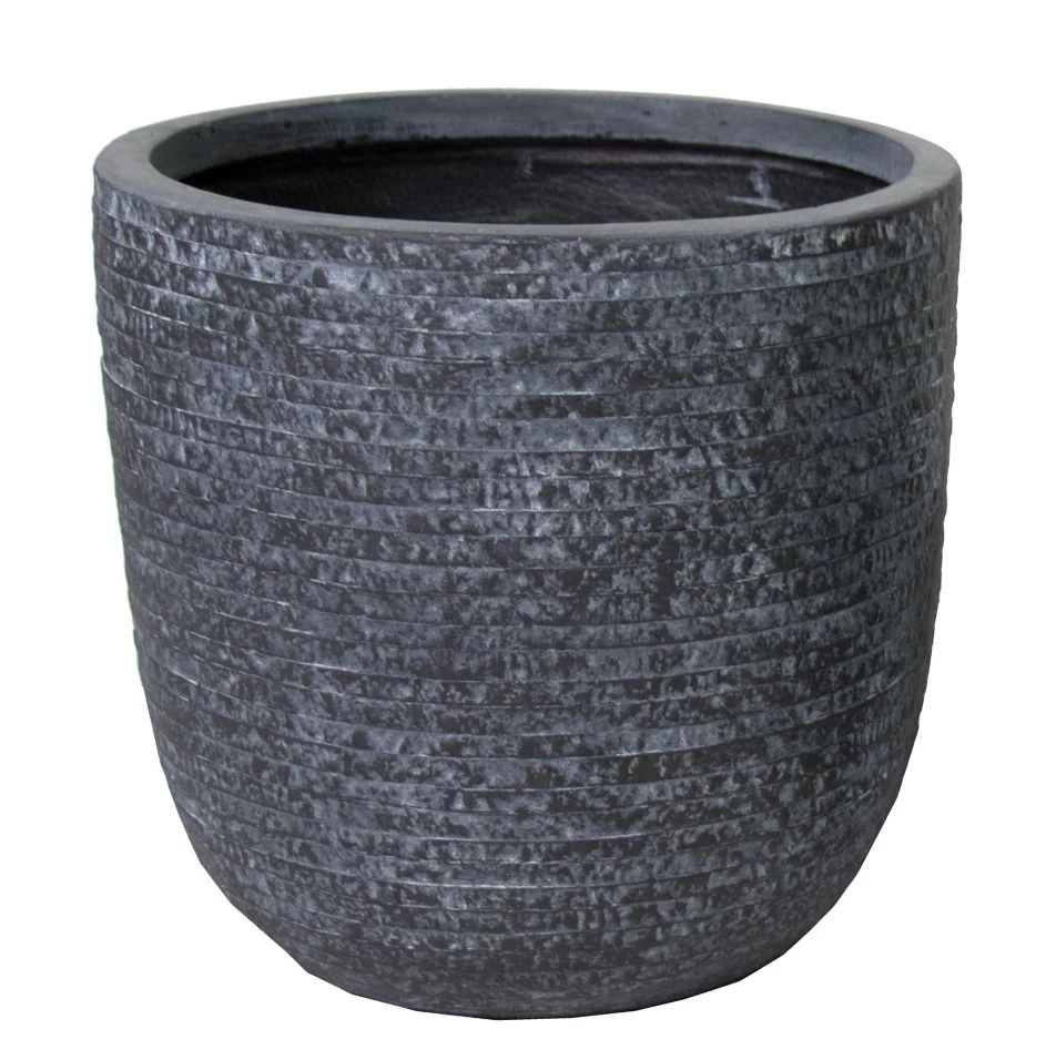 Utah Egg Pot Graphite D 55 Cm, H 51 Cm 3 Utah Egg Pot Graphite D 55 Cm, H 51 Cm - Afbeelding 3