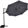 Zweefparasol Virfgoflex Kantelbaar Grijs Dsn 350 Cm